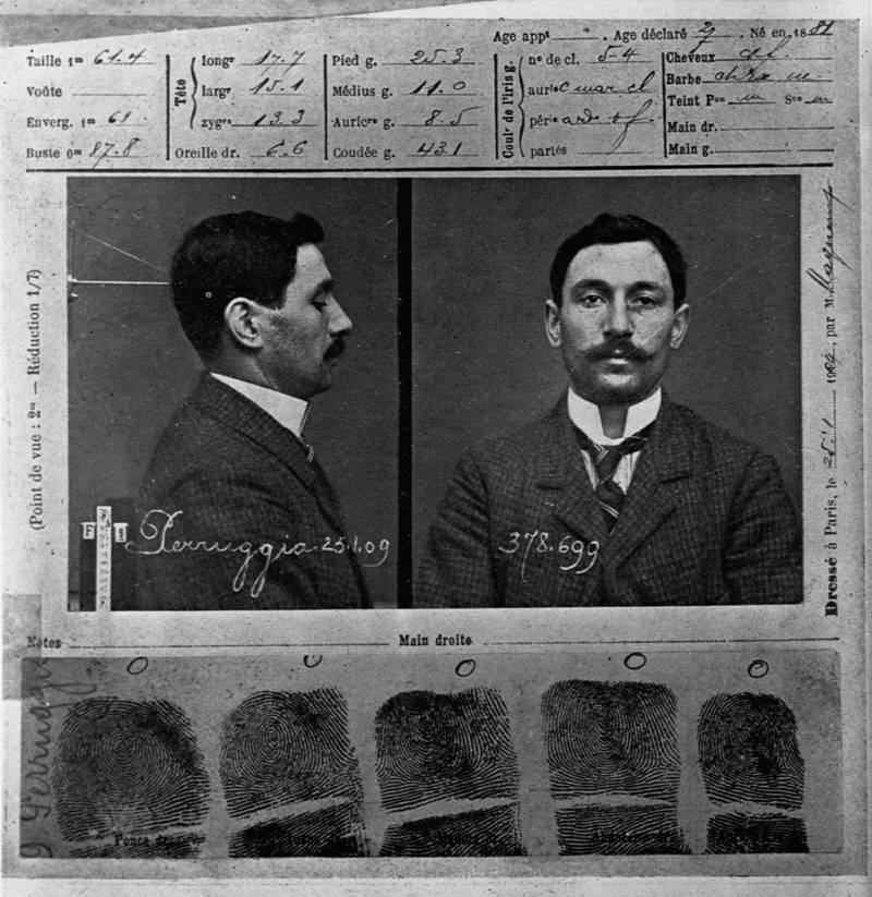 Vincenzo Peruggia Mugshot
