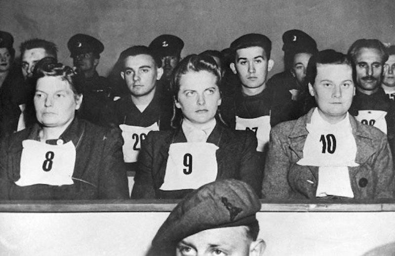 Grese At Belsen Trial