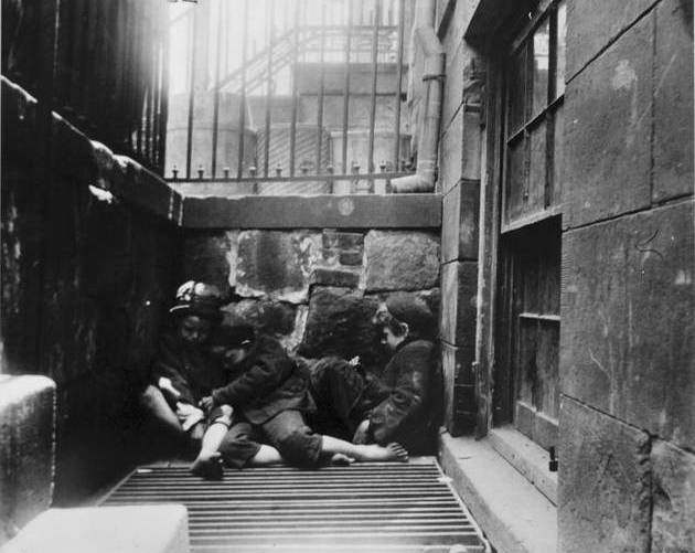 Jacob Riis Photographs Sleeping Boys