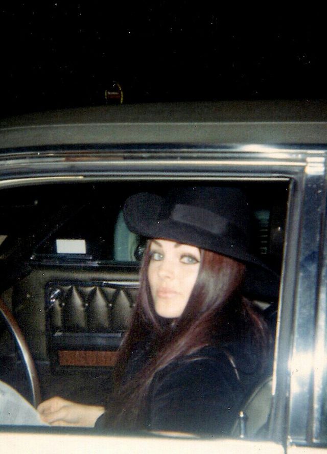 35 Candid Photographs of Priscilla Presley Driving Her Cars Taken by